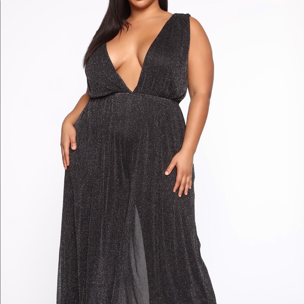 FASHION NOVA Metallic Jumpsuit